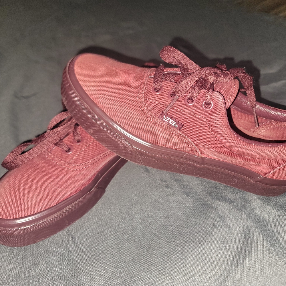 Burgundy Sneakers vans canvas